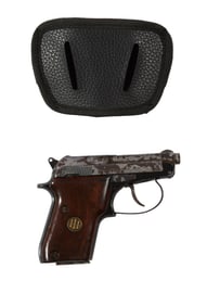 Beretta Model 21A Bobcat .25 Caliber Pistol, 20th c., L.- 5 in., H.-3 3/4 in., W.- 1 in.