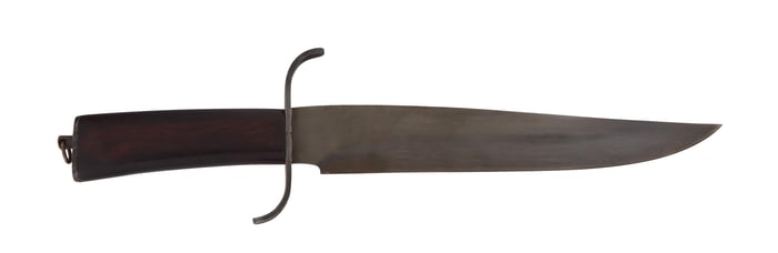 Raymond Richard Bowie Style Fighter Knife, 20th c., L.- Blade- 10 in.