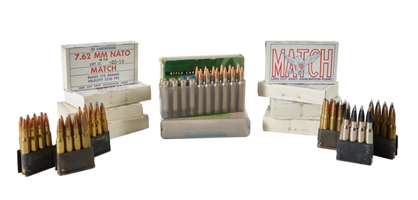 Two Hundred Forty Rounds of M1 Grande Ammunition, Remington Box- H.- 3 5/8 in., W.- 5 7/8