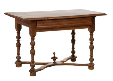 French Louis XIV Style Writing Table, early 19th c., H.- 27 1/2 in., W.- 43 in., D.- 27 in.