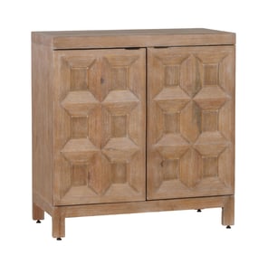 Hollywood Regency Style Cerused Mahogany Cabinet, 21st c., H.- 40 in., W.- 38 in., D.- 18 1/4 in.