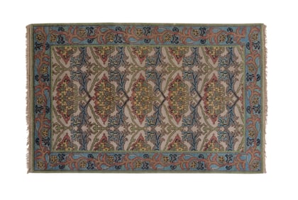 William Morris Arts & Crafts Carpet, 4' x 6'.