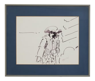 Peter Max (German/American/New York, b. 1937), "Cavalier," 1975, Sight- H.- 9 in., W.- 11 1/2 in.,