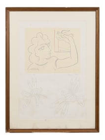 Francoise Gilot (French, 1921-2023), "From the Fete Series, New Orleans," ca. 1981, Sight- H.- 30