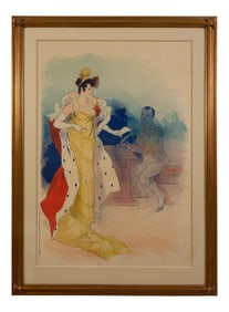 Jules Cheret (French, 1836-1932), "Madame Sans-Gene," ca. 1894, Sight- H.- 48 in., W.- 32 3/4 in.,