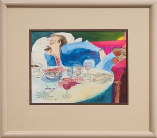 Leo Meiersdorff (Germany/New Orleans, 1934-1994), "Piano Players Sunday Morning in the French