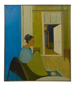 Dorothy Furlong-Gardner (American/Louisiana, 20th/21st Century), "Concha Casteel," 1965, H.- 43 in.,