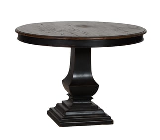 Contemporary Mahogany Center Table, 20th/21st c., H.- 30 in., Dia.- 42 in.
