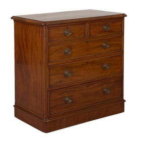 English William IV Cherry Chest of Drawers, mid 19th c., H.- 37 1/2 in., W.- 38 in., D.- 21 1/2 in.