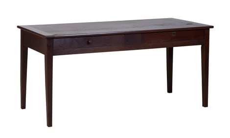 French Provincial Walnut Farm Table, early 20th c., H.- 29 1/2 in., W.- 64 in., D.- 28 1/2 in.