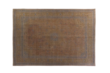 Semi Antique Persian Mashad Carpet, 9' 5 x 12' 4.