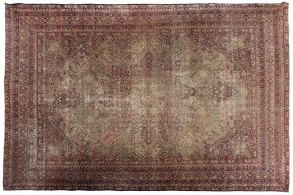Antique Persian Lavar Kerman Carpet, c. 1900, 11' x 16' 8.