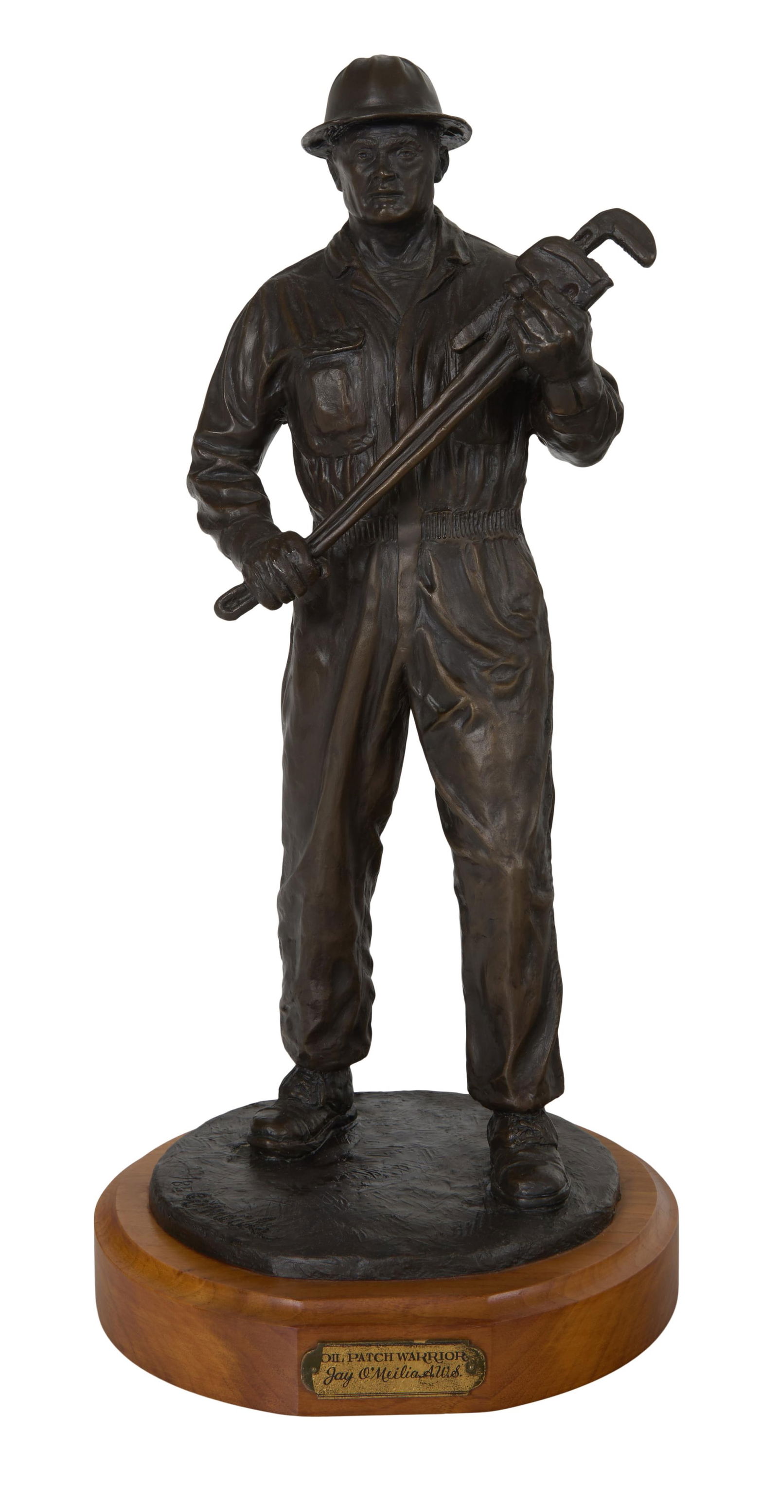 Jay O'Meilia (American/Oklahoma, 1927-2022), "Oil Patch Warrior," 20th c., H.- 20 1/2 in., W.- 9 1/2 (1 of 8)