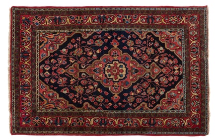 Semi-Antique Persian Lilihan Carpet, 4' 3 x 6' 5.