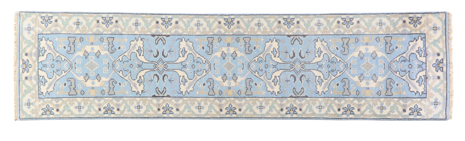 Turkish Angora Oushak Runner, 2' 5 x 9' 9. (1 of 2)