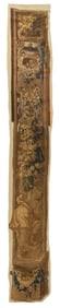 French Tapestry Fragment, 18th c., H.- 133 1/2 in., W.- 17 1/2 in.