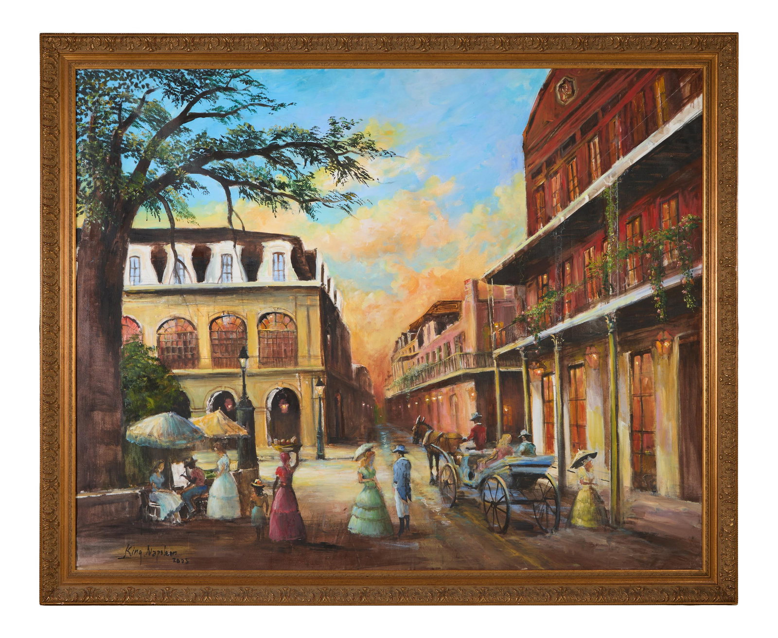 Harold "Napoleon" King (American/Florida/New York/New Orleans, 1940-2005), "French Quarter Scene at (1 of 4)