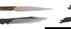 Two Knives, 21st c., Each- L.- Blade- 9 in. (2 Pcs.)