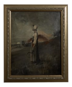 Anna Milo Upjohn (American, 1868-1951), After Jules Breton, "Song of the Lark," 1884, H.- 14 1/2