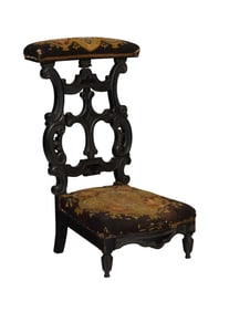 French Napoleon III Prie Dieu, c. 1870, H.- 34 1/2 in., W.- 18 in., D.- 22 in.