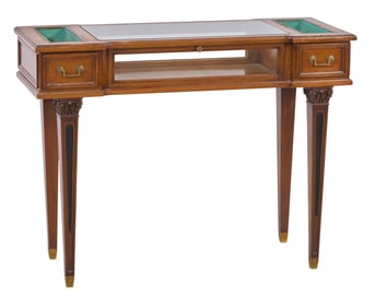 French Directoire Style Jardiniere Vitrine Table, 20th c., H.- 30 1/2 in., W.- 40 in., D.- 16 in.