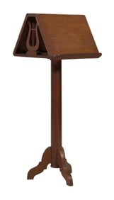 French Oak Double Music Stand, early 20th c., H.- 47 in., W.- 18 in., D.- 19 in.