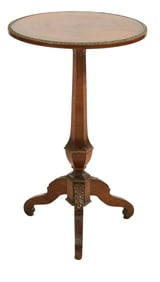 French Empire Giltwood Pedestal Stand, 19th c., H.- 30 in., Dia.- 18 1/4 in.