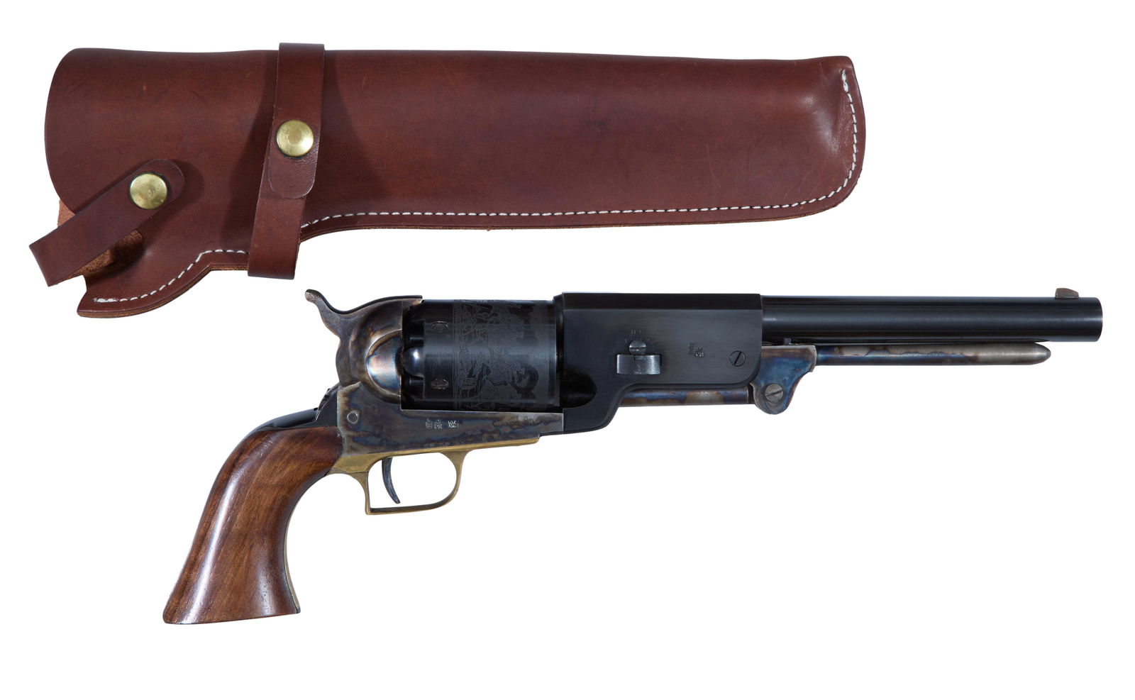 Reproduction Colt Black Powder Series Walker 1847 Model U.S.M.R. .44 Caliber Revolver, Italy, 20th
