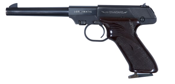 High Standard Mfg. Co. M-101 Dura-Matic .22 L.R. Semi-Automatic Pistol, Hamden, CT, 1964, Barrel-