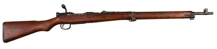 Japanese Arisaka Type 99 Rifle, 1939-1945, Barrel- L.- 24 in., Overall- H.- 6 in., W.- 44 in., D.- 3