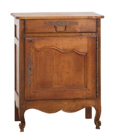French Louis XV Style Walnut Confiturier, 19th c., H.- 36 in., W.- 28 1/4 in., D.- 16 1/2 in.
