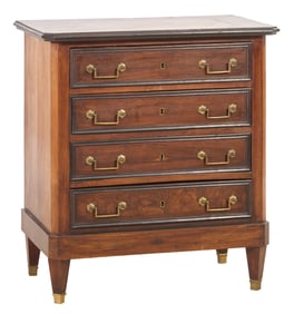 French Directoire Style Kingwood Commode, 19th c., H.- 34 1/2 in., W.- 32 in., D.- 18 1/2 in.