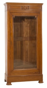 Louis Philippe Period Carved Walnut Bonnetiere, c. 1860, H.- 86 in., W.- 40 in., D.- 18 in.