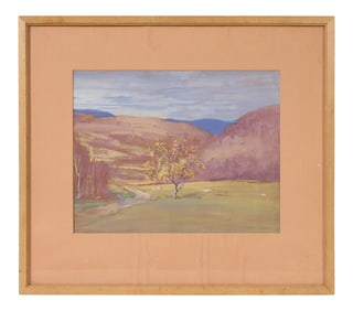 Robert Hogg Nisbet, N.A. (American, 1879-1961), "Desert Dune," Sight- H.- 9 in., W.- 11 1/4 in.,