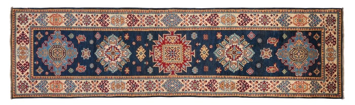 Uzbek Kazak Runner, 2' 8 x 9' 9.