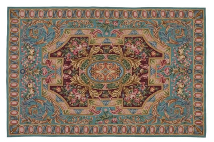 Aubusson Carpet, 3' 11 x 5' 11.