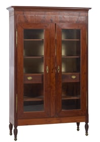 Louisiana Federal Walnut Armoire, c. 1825, H.- 89 in., W.- 60 in. D.- 22 in.