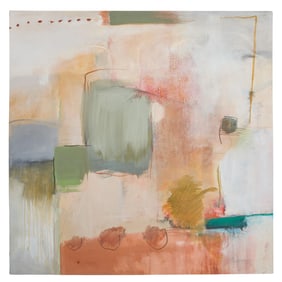 Paula Landrum (American/Louisiana, 1957-2020), "Untitled (Abstract 1)," H.- 45 in., W.- 45 in.