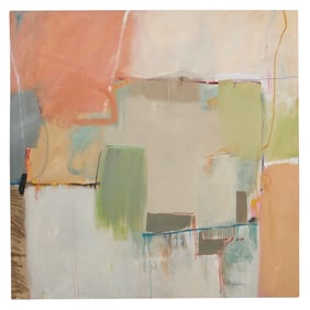 Paula Landrum (American/Louisiana, 1957-2020), "Untitled (Abstract 2)," H.- 45 in., W.- 45 in.