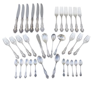 Twenty-Seven Pieces of Reed & Barton Sterling Flatware, App. Total Sterling Wt.- 33.34 Troy Oz. (35