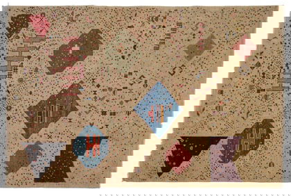 Turkish Tribal Konya Carpet, 6' 7 x 9' 3.