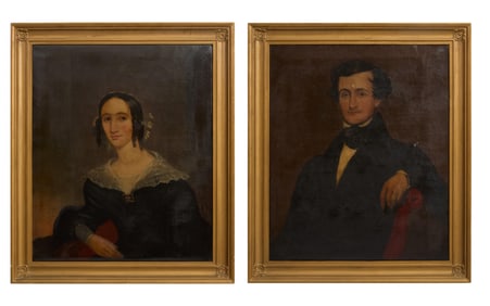 Attributed to Samuel Broadbent Jr. (American/Pennsylvania/South Carolina, 1808-1880), "Portraits of
