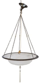 Fortuny "Scudo Saraceno" Metal and Glass Chandelier, Mariano Fortuny; Venetia Studium, Venice,