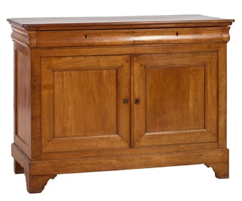 French Louis Philippe Cherry Sideboard, mid 19th c., H.- 43 in., W.- 57 1/2 in., D.- 25 1/2 in.