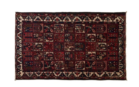 Persian Bakhtiari Carpet, 5'1 x 8' 2.
