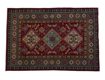 Uzbek Kazak Carpet, 4' x 5' 9.