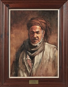 Alan R. Flattman (American/New Orleans, b. 1946), "The Arab- Cairo, Egypt," 20th c., H.- 22 in., W.-
