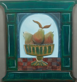 Lisa Boykin Adams (California, b. 1955), "Medieval Pears," 2001, H.- 21 1/2 in., W.- 19 1/2 in.