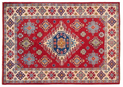 Uzbek Kazak Carpet, 4' x 5' 7.