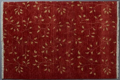 Art Deco Design Carpet, 4' 1 x 6'.